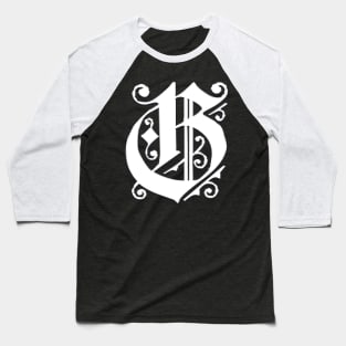 Silver Letter G Baseball T-Shirt